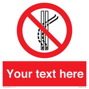 Custom prohibition Do not leave the tow track